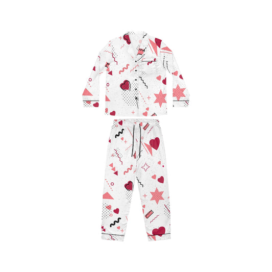 Valentine's Day | Women's Satin Pajamas (AOP) | Printed Night Suit for Women - Done With Love Store