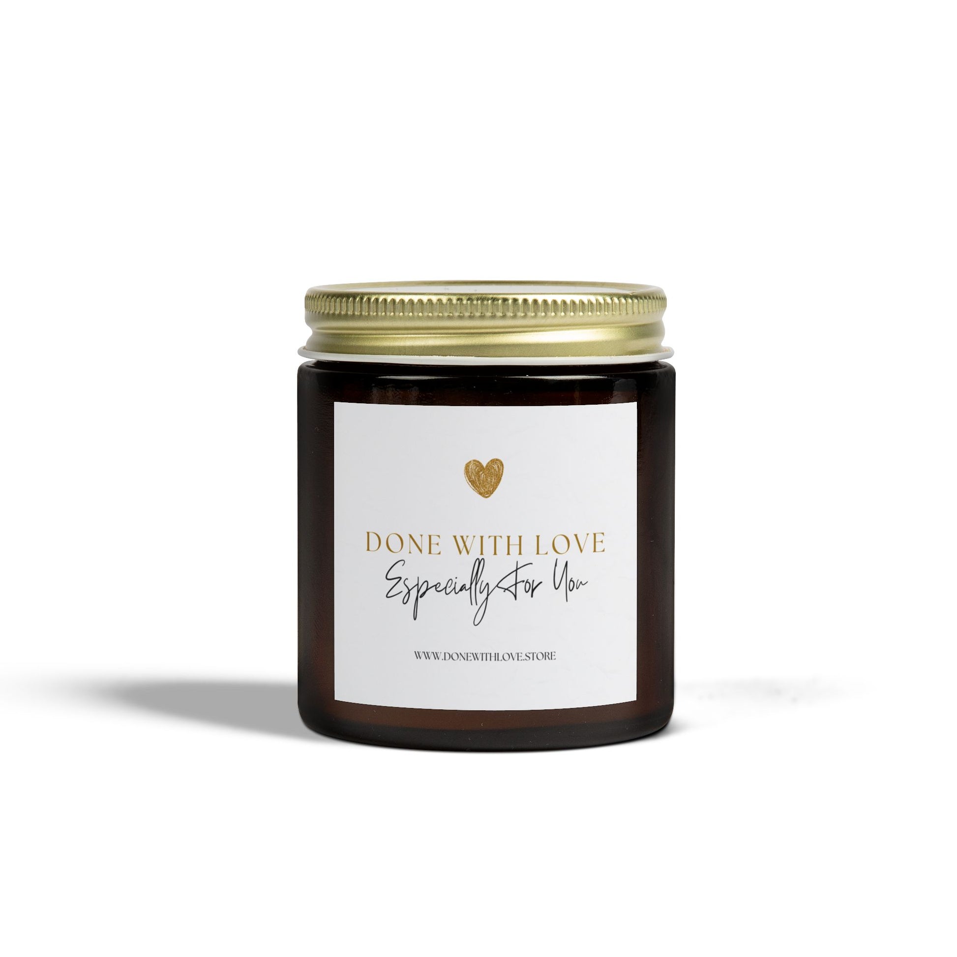 Premium Scented Candles, Coconut Apricot Wax Printify