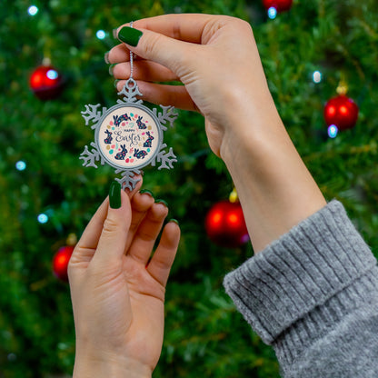 Easter | Pewter Snowflake Ornament | Gift for Occasions | Home and Decor Printify