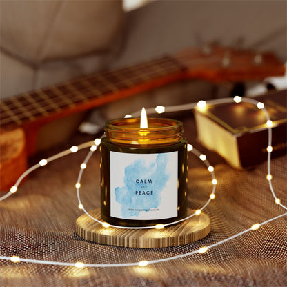 Premium Scented Candles, Coconut Apricot Wax Printify