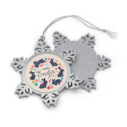 Easter | Pewter Snowflake Ornament | Gift for Occasions | Home and Decor Printify