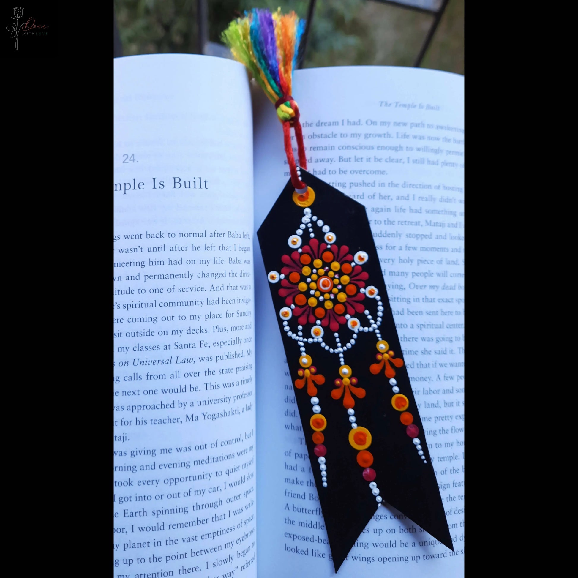 Doted Mandala Bookmark | Books need bookmark| small gift| Custom Art | Gifts with Purpose The Artrovert