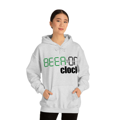 Beer On Clock | Unisex Heavy Blend™ Hooded Sweatshirt | Hoodie for Men | Hoodie for Women - Done With Love Store