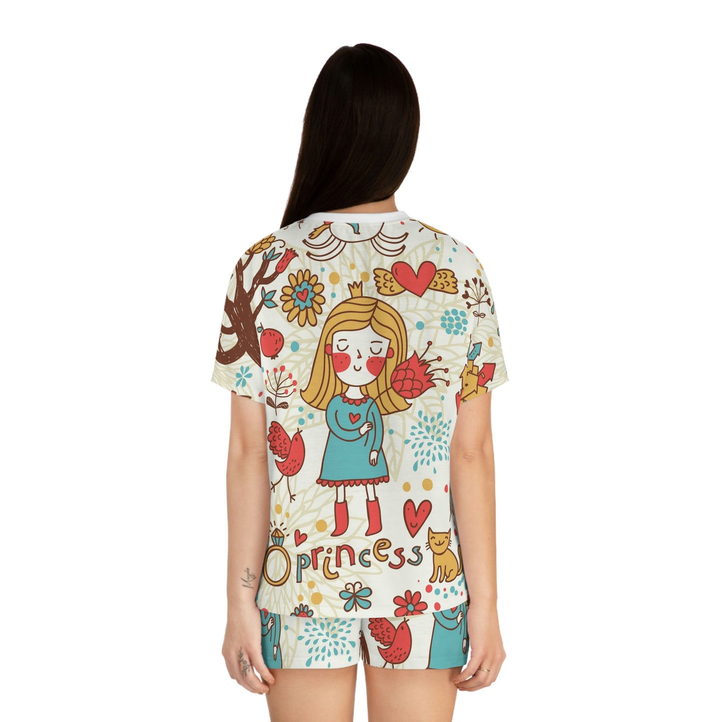 Cute Fairytale | Women's Short Pajama Set (AOP) | Printed Night Suit for Women - Done With Love Store