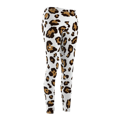 Leopard Brown | Women's Cut & Sew Casual Leggings (AOP) | Printed Leggings for Women - Done With Love Store