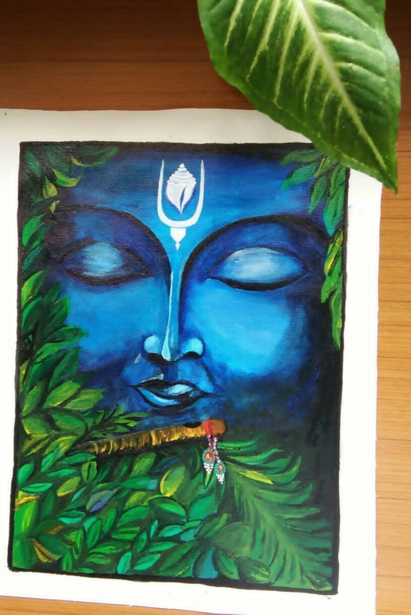 Krishna Painting | HOUSE WARMING GIFTS| HOME DECOR| Custom House Art | House Wall Art | Home Sweet Home | Gifts with Purpose - Done With Love Store