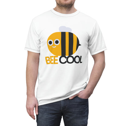 Bee Cool | Unisex AOP Cut & Sew Tee | T-shirt for Men | T-shirt for Women - Done With Love Store