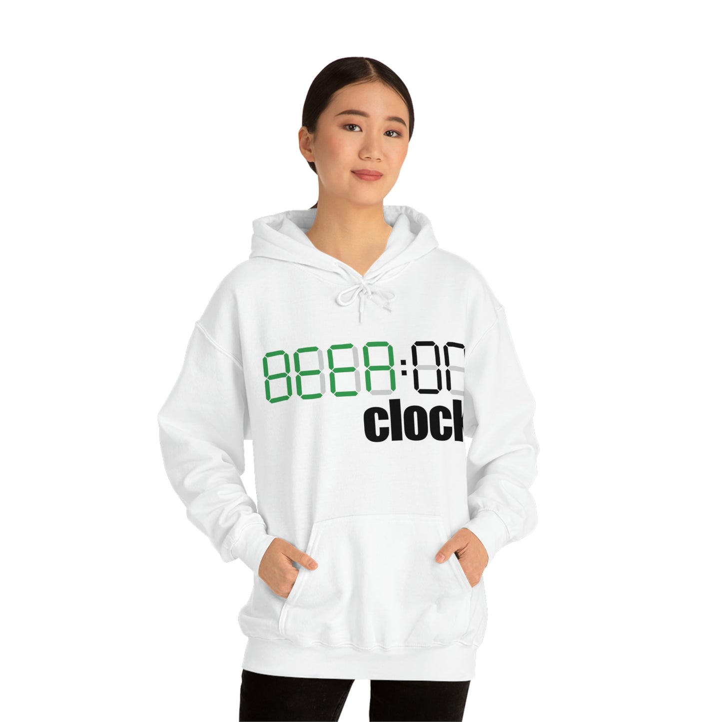 Beer On Clock | Unisex Heavy Blend™ Hooded Sweatshirt | Hoodie for Men | Hoodie for Women - Done With Love Store