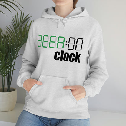 Beer On Clock | Unisex Heavy Blend™ Hooded Sweatshirt | Hoodie for Men | Hoodie for Women - Done With Love Store