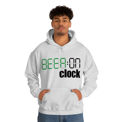 Beer On Clock | Unisex Heavy Blend™ Hooded Sweatshirt | Hoodie for Men | Hoodie for Women - Done With Love Store