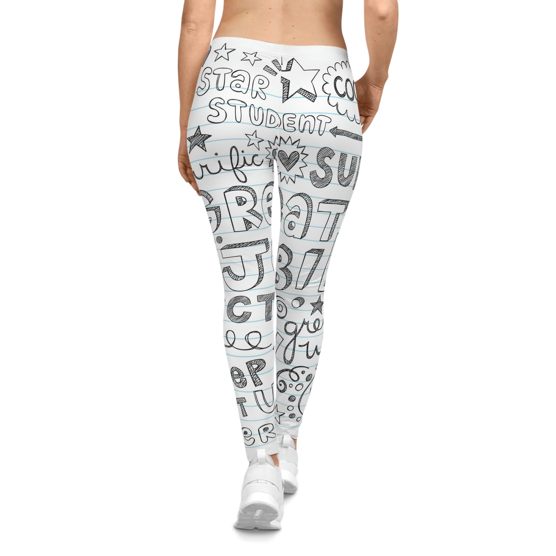 Doodle | Women's Casual Leggings (AOP) | Printed Leggings for Women - Done With Love Store