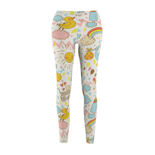 Baby Nursery | Women's Cut & Sew Casual Leggings (AOP) | Printed Leggings for Women - Done With Love Store