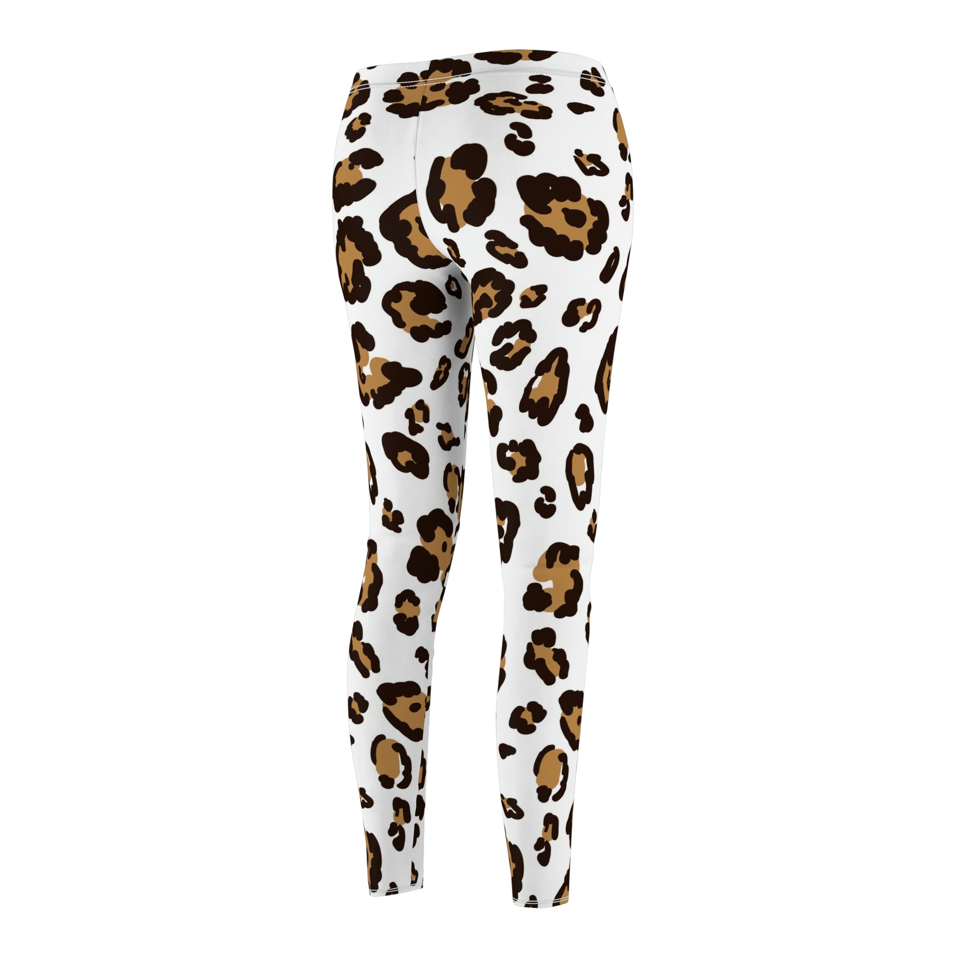 Leopard Brown | Women's Cut & Sew Casual Leggings (AOP) | Printed Leggings for Women - Done With Love Store