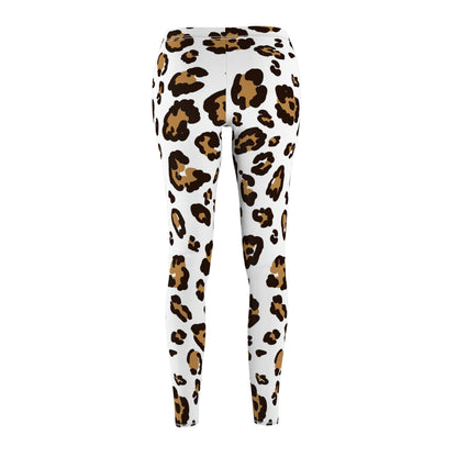 Leopard Brown | Women's Cut & Sew Casual Leggings (AOP) | Printed Leggings for Women - Done With Love Store