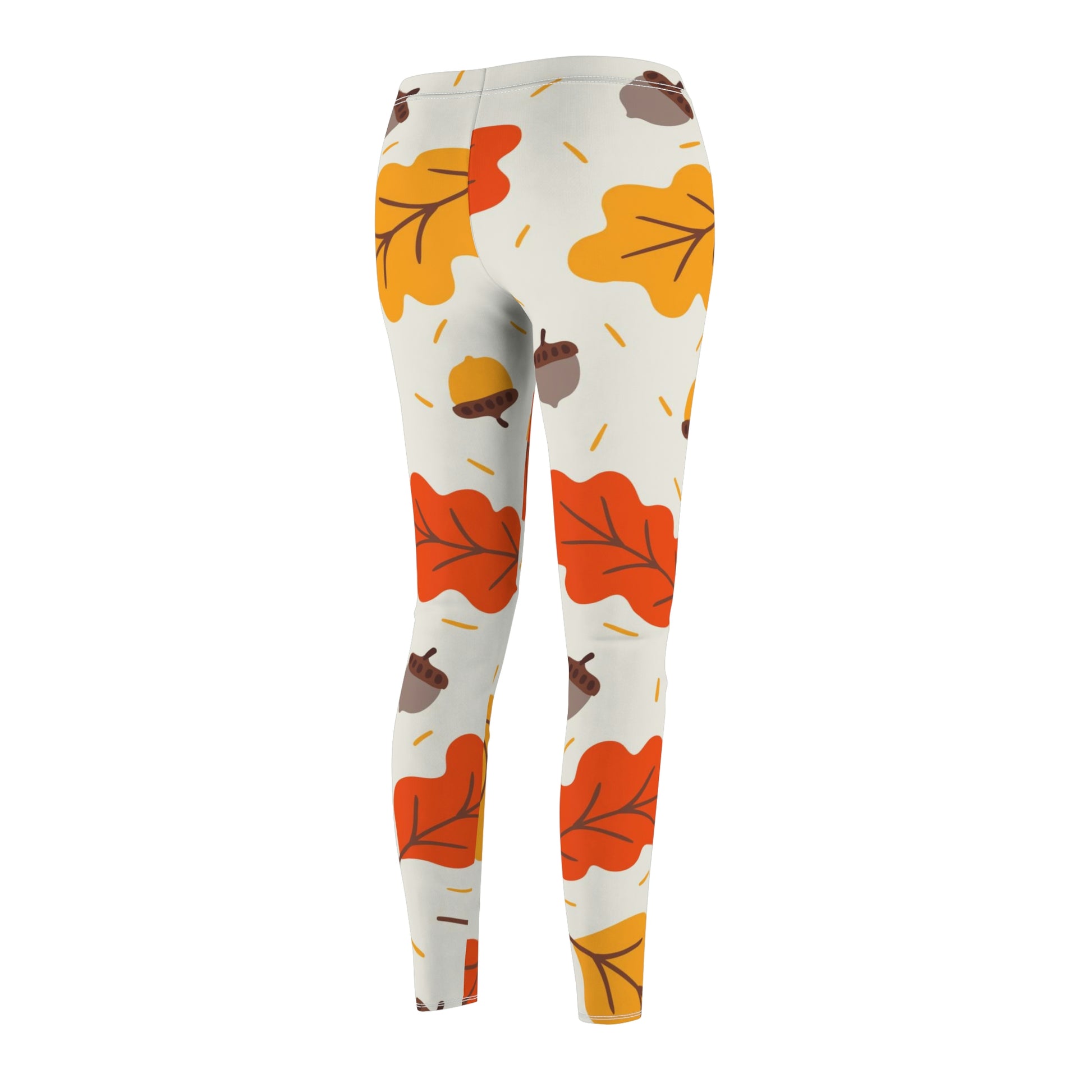 Autumn Leaves | Women's Cut & Sew Casual Leggings (AOP) | Printed Leggings for Women - Done With Love Store