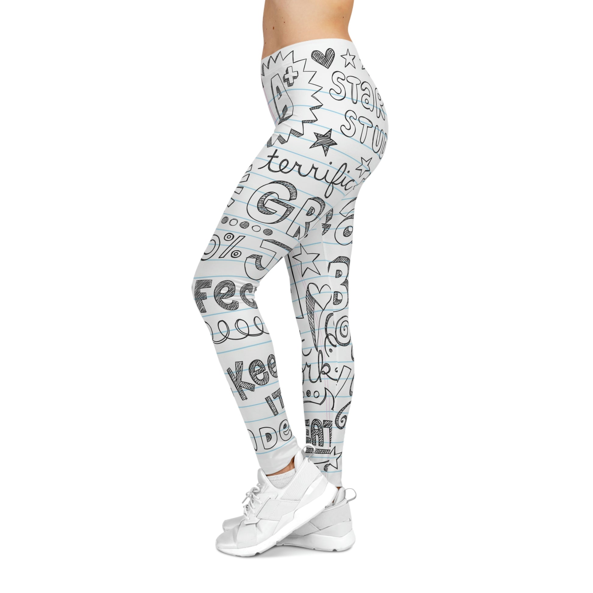 Doodle | Women's Casual Leggings (AOP) | Printed Leggings for Women - Done With Love Store