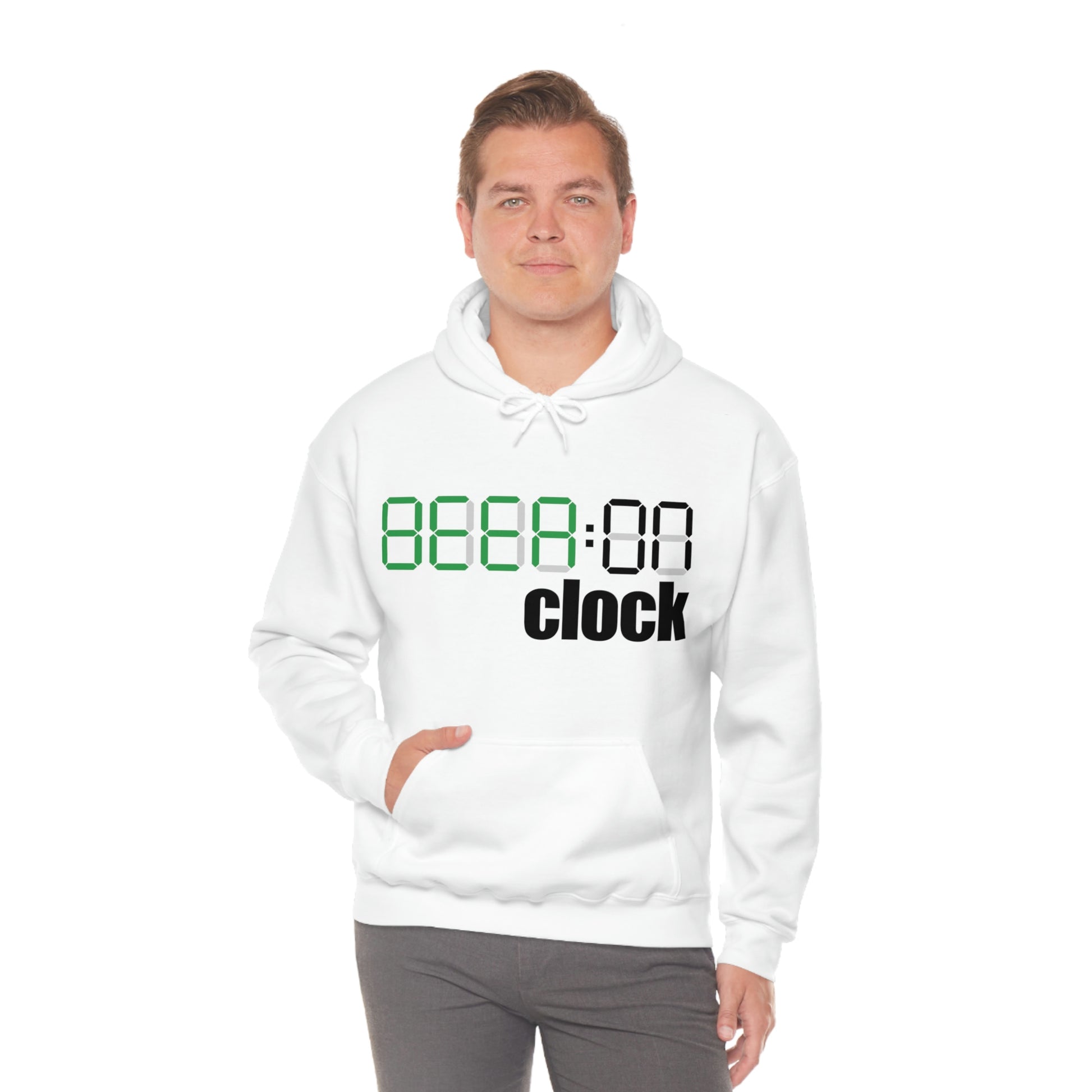 Beer On Clock | Unisex Heavy Blend™ Hooded Sweatshirt | Hoodie for Men | Hoodie for Women - Done With Love Store