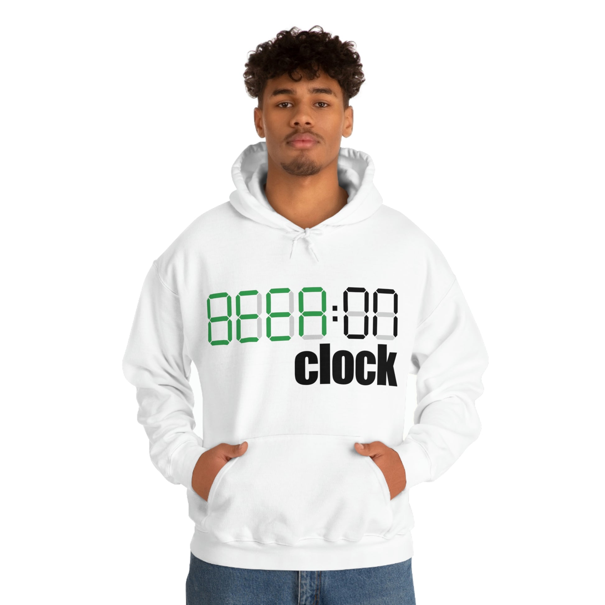 Beer On Clock | Unisex Heavy Blend™ Hooded Sweatshirt | Hoodie for Men | Hoodie for Women - Done With Love Store