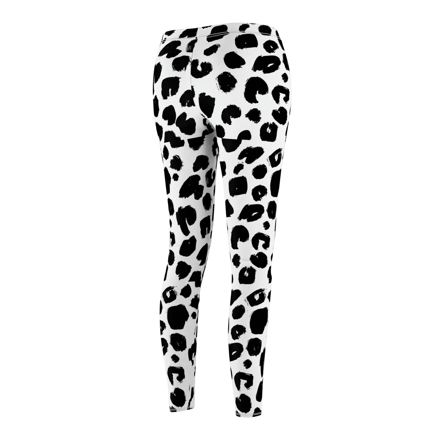 Leopard Black | Women's Cut & Sew Casual Leggings (AOP) | Printed Leggings for Women - Done With Love Store